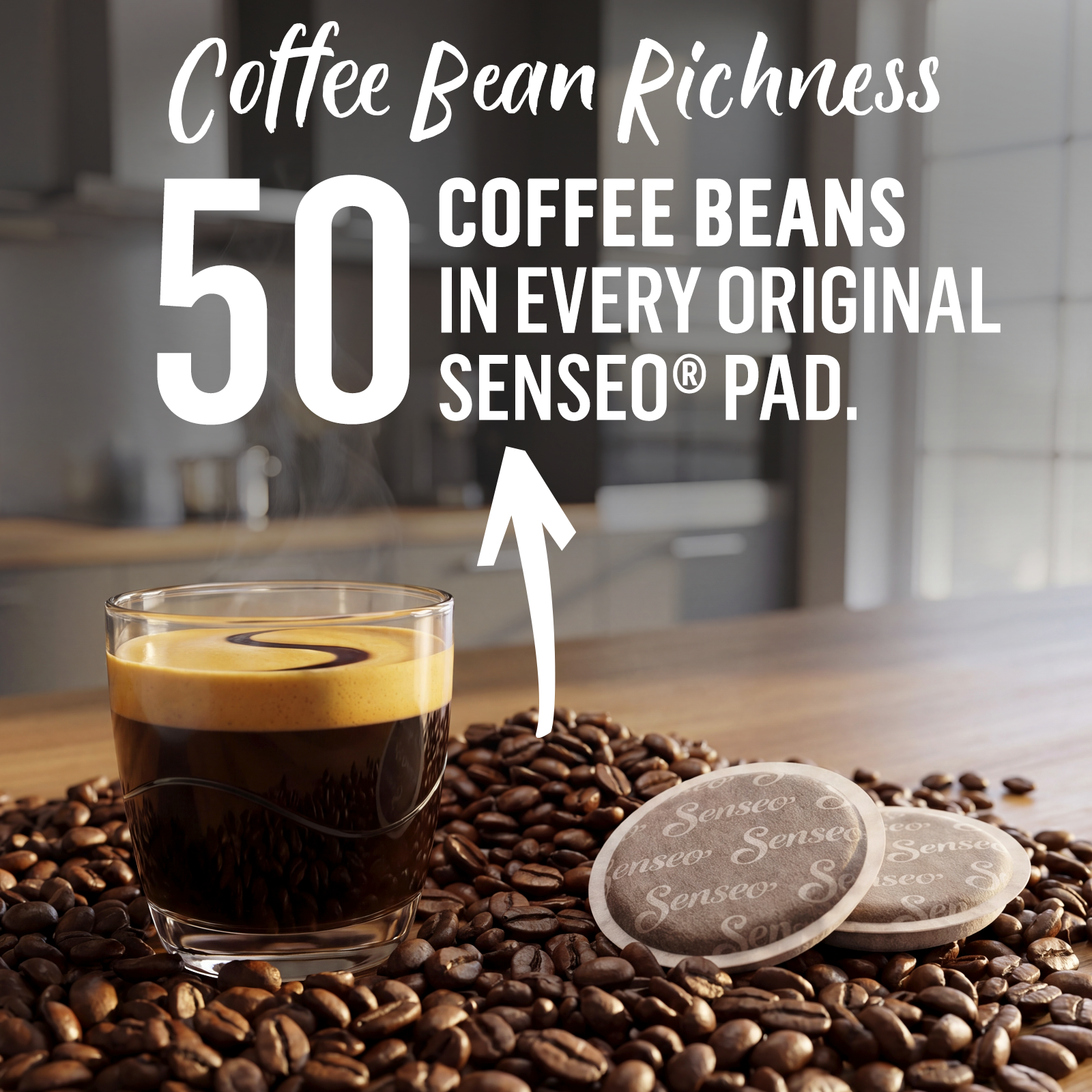 PeleCom Coffee Machine Compatible With Senseo Coffee Pods + Senseo Decaf Coffee Pods - coffee image