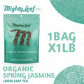 Mighty Leaf Tea Organic Spring Jasmine - 1 LB Loose Leaf | Green Tea  