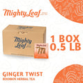 Mighty Leaf Ginger Twist - 100 Pouches |Soothing Ginger & Citrus Blend