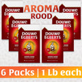 Douwe Egberts Aroma Rood Ground Coffee - 6 Packs, 6.6 LB Bundle