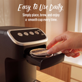 PeleCom Coffee Machine Compatible With Senseo Coffee Pods + Senseo Decaf Coffee Pods - coffee image