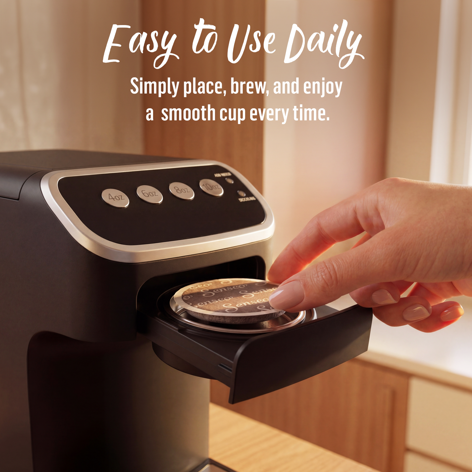 PeleCom Coffee Machine Compatible With Senseo Coffee Pods + Senseo Classic - coffee image