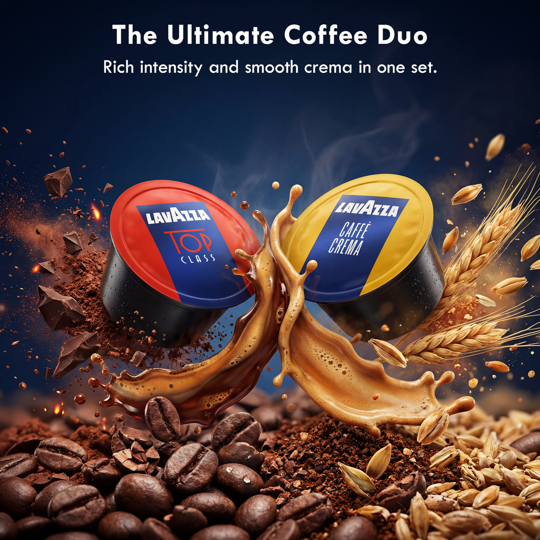 Lavazza Blue 100 Capsules - Top Class & Caffe Crema (50 Each)