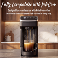 PeleCom Coffee Machine Compatible With Senseo Coffee Pods + Senseo Decaf Coffee Pods - coffee image