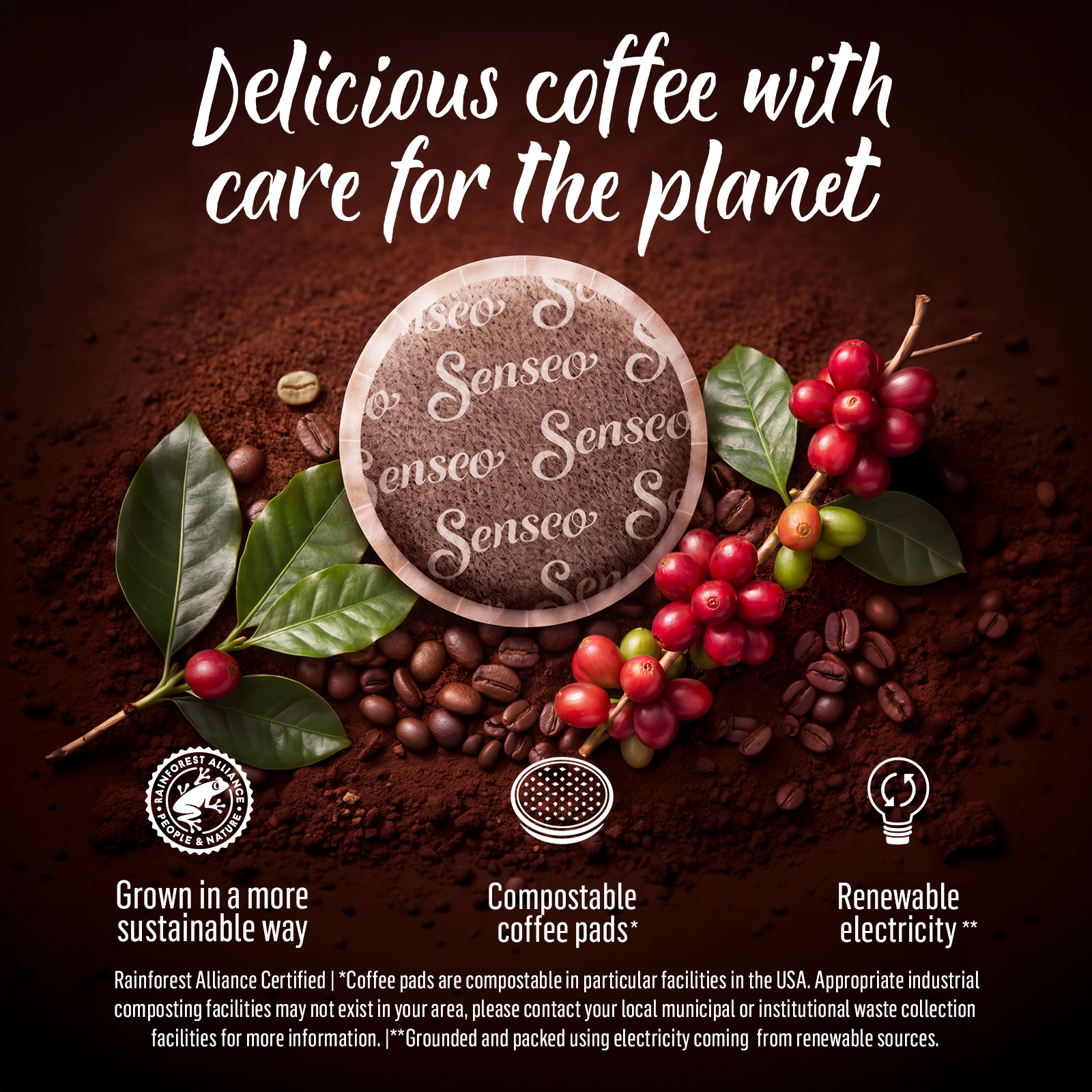 PeleCom Coffee Machine Compatible With Senseo Coffee Pods + Senseo Classic - coffee image