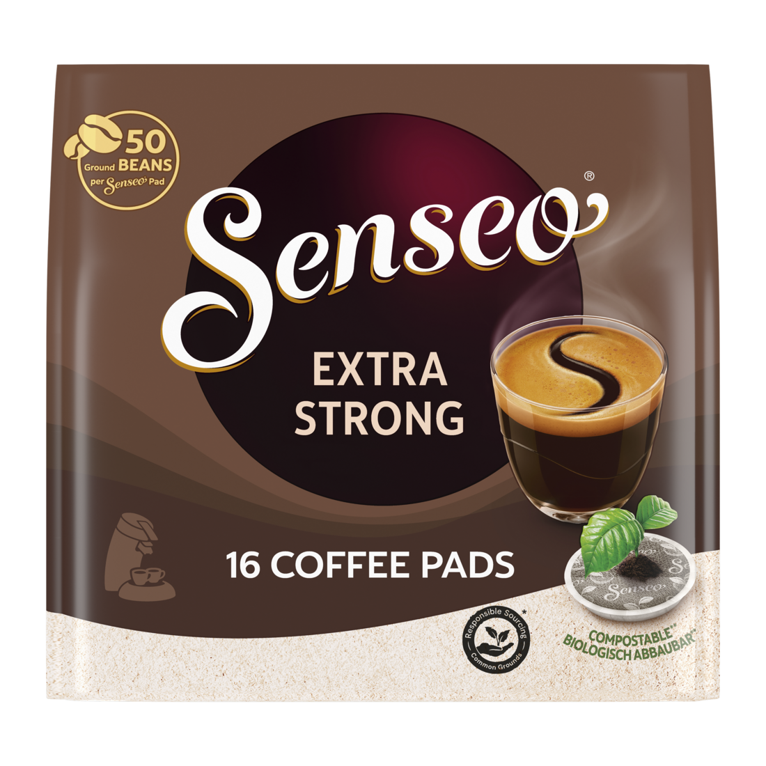 Senseo Extra Strong Coffee Pods – 48 Count (3 Packs of 16) BBD 6 February 2027