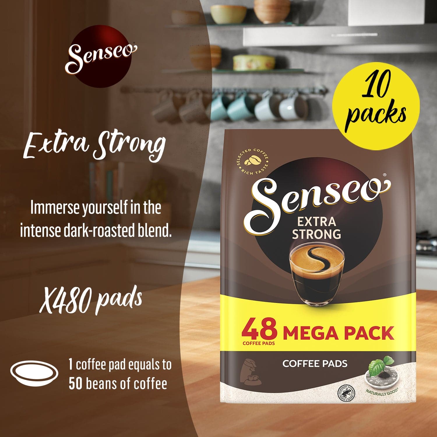 Senseo Extra Strong Coffee Pods – Bold Flavor, Fast Houston Delivery