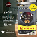 Senseo Espresso Coffee Pods - Bold, Rich Flavor with Smooth Crema, Perfect Brew