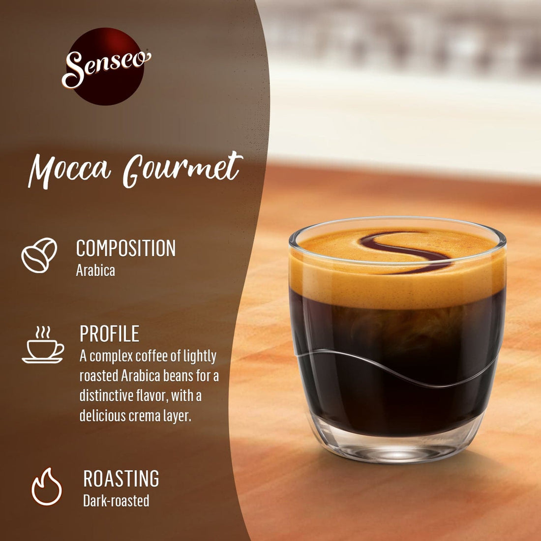 Senseo Mocca Gourmet Soft Coffee Pods |  Smooth & Aromatic Blend