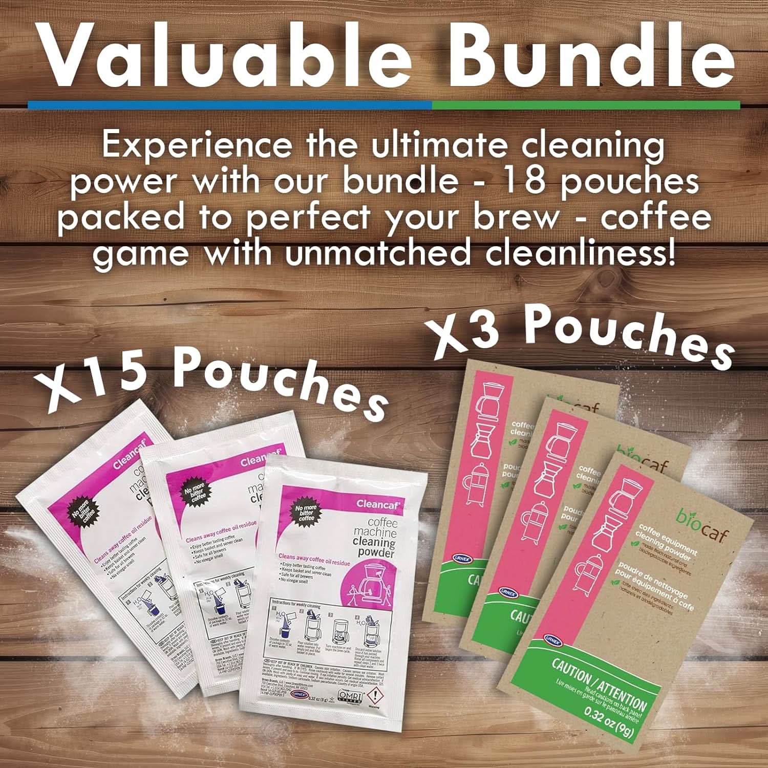 Urnex Cleancaf and BioCaf Espresso Machine Cleaner - Thumbnail 2