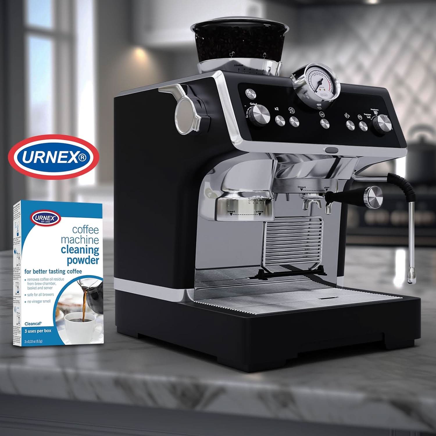 Urnex Cleancaf and BioCaf Espresso Machine Cleaner