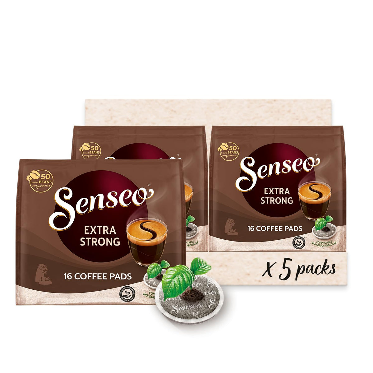 1+1 FREE · Senseo Extra Strong Coffee Pods · 160 Pods (2 × 80) · BBD 6 Feb 2027