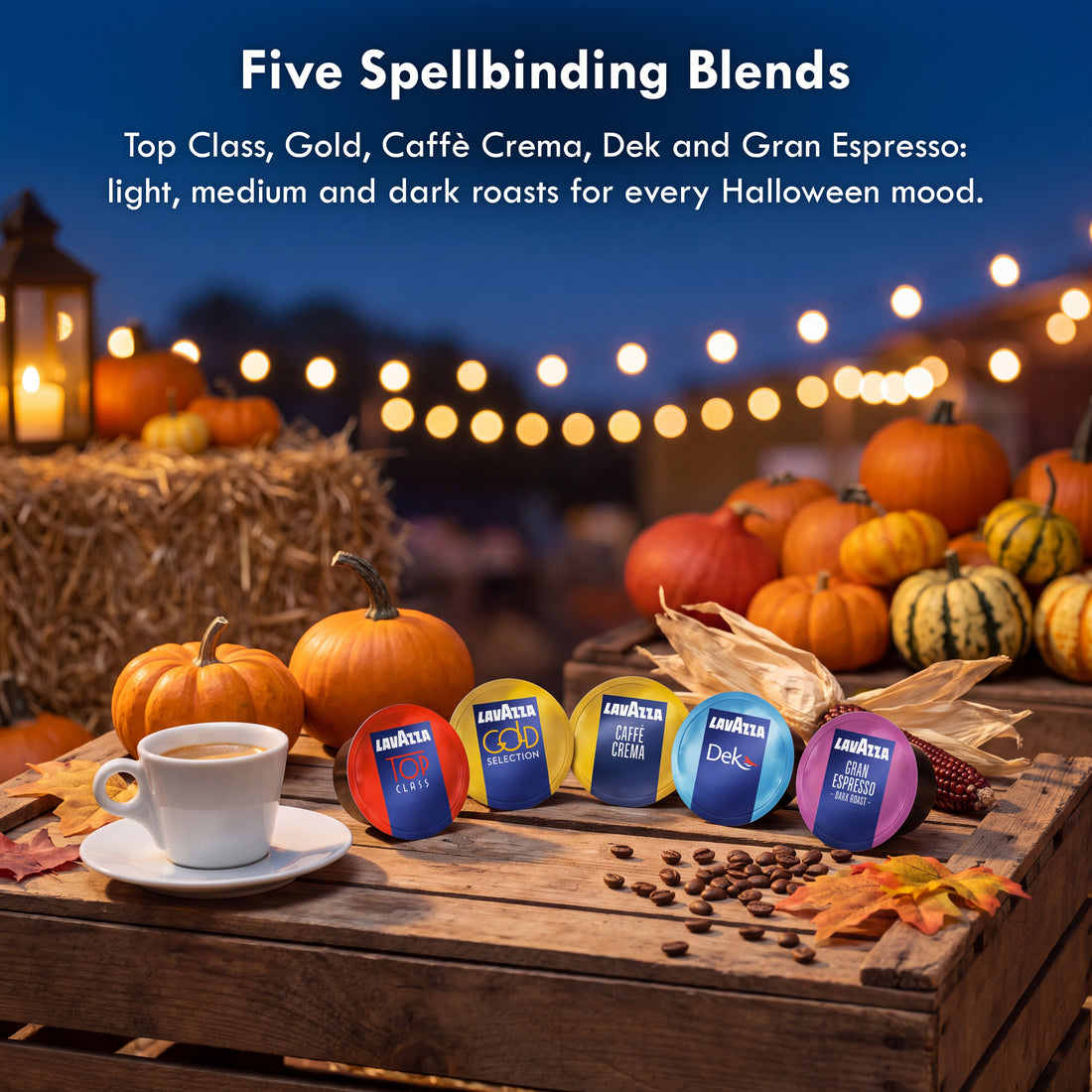 Halloween 2026 - Lavazza Blue 100 Capsules, all flavours Bundle, 20 capsules each