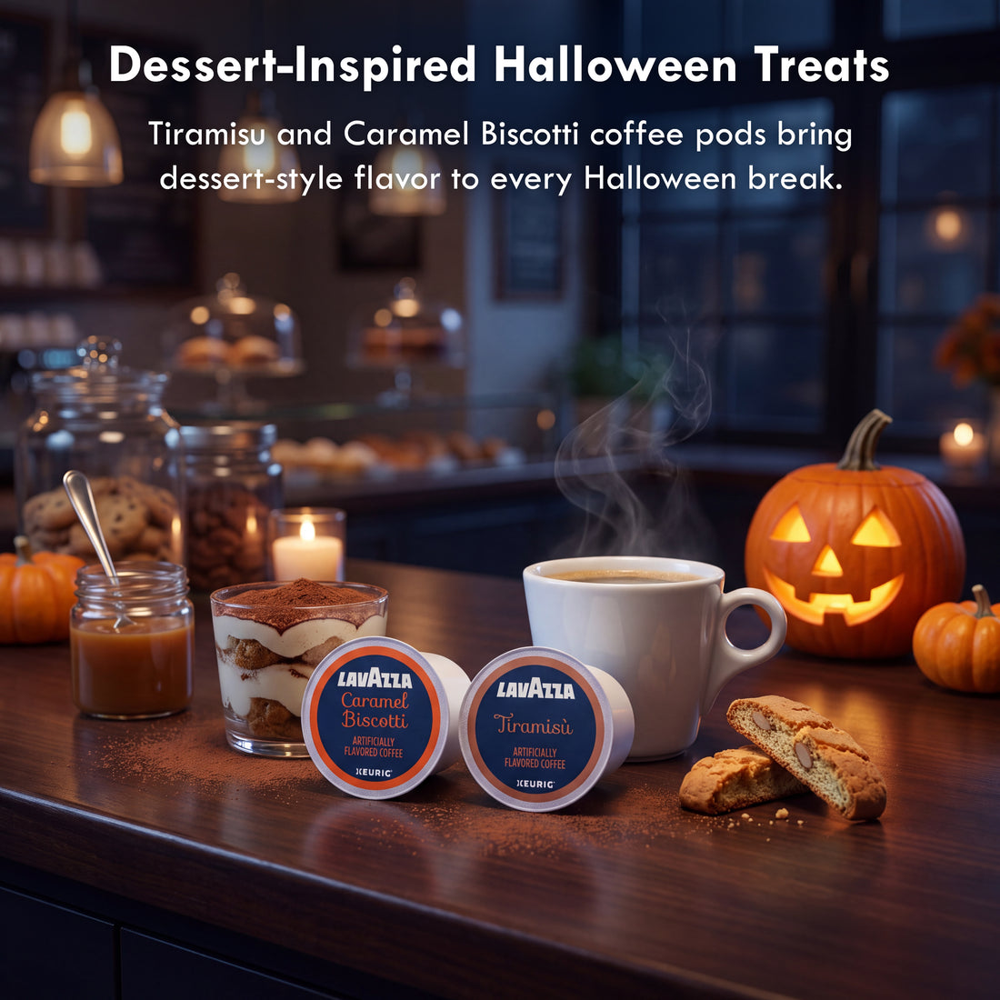 Halloween 2026 - Lavazza Tiramisu & Caramel Biscotti K-Cups - 40 Count