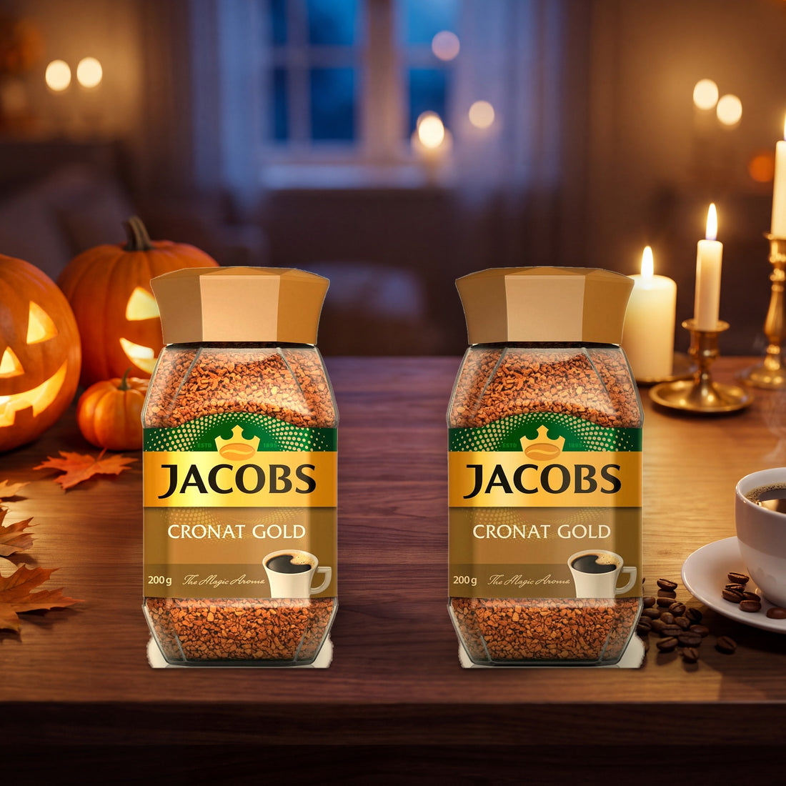Halloween 2026 - Jacobs Cronat Gold Instant Coffee Pack of 2, 200 G Each