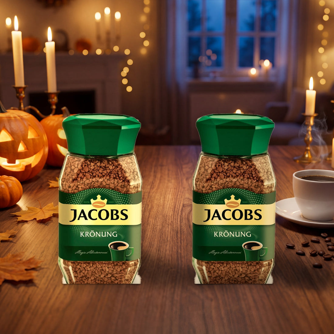 Halloween 2026 - Jacobs Kronung Instant Coffee, Pack of 2, 200 Grams Each