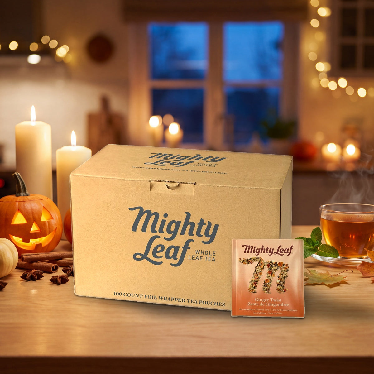 Halloween 2026 - Mighty Leaf Tea - Ginger Twist - 100 Pouches