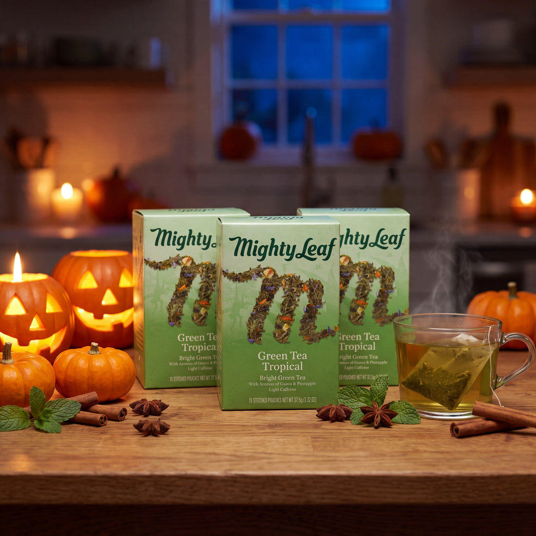 Halloween 2026 - Mighty Leaf Tea - Green Tea Tropical - 45 Pouches