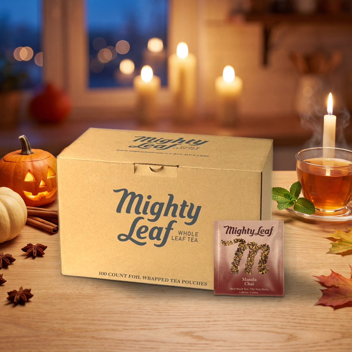 Halloween 2026 - Mighty Leaf Tea - Masala Chai - 100 Pouches