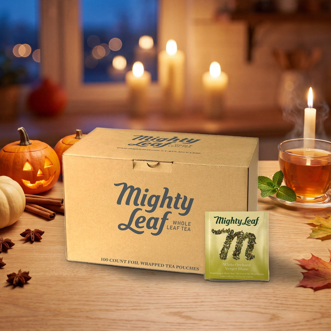 Halloween 2026 - Mighty Leaf Tea - White Orchard - 100 Pouches