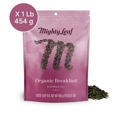 Mighty Leaf Organic Breakfast Tea - 1 LB Loose Leaf | Bold Blend