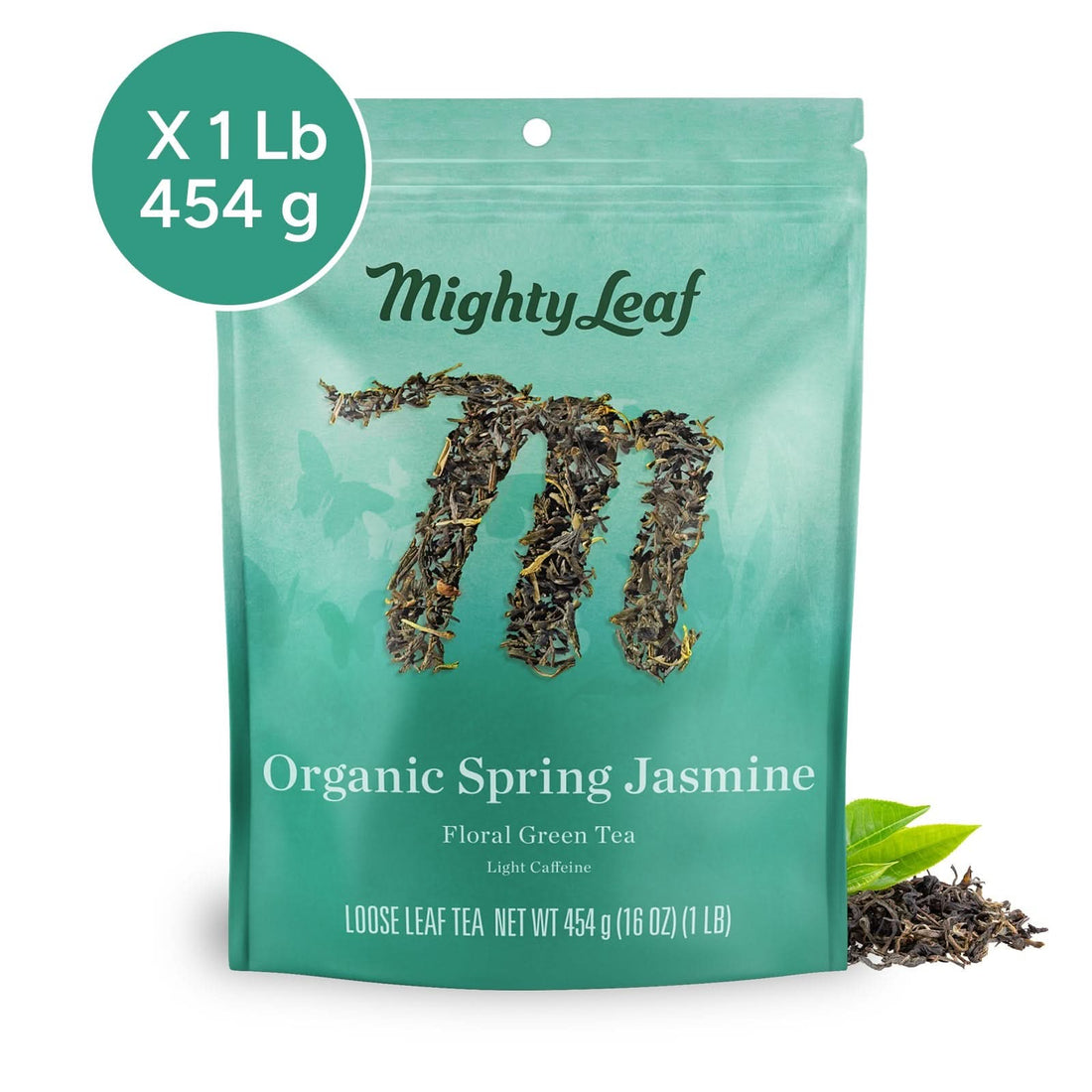 Mighty Leaf Tea Organic Spring Jasmine - 1 LB Loose Leaf | Green Tea  