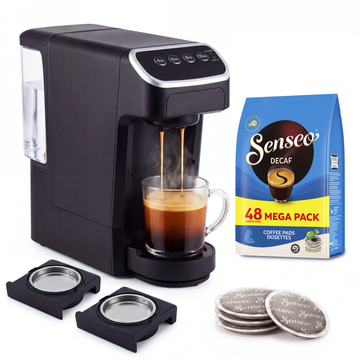 PeleCom Coffee Machine Pods + Senseo Decaf Pods