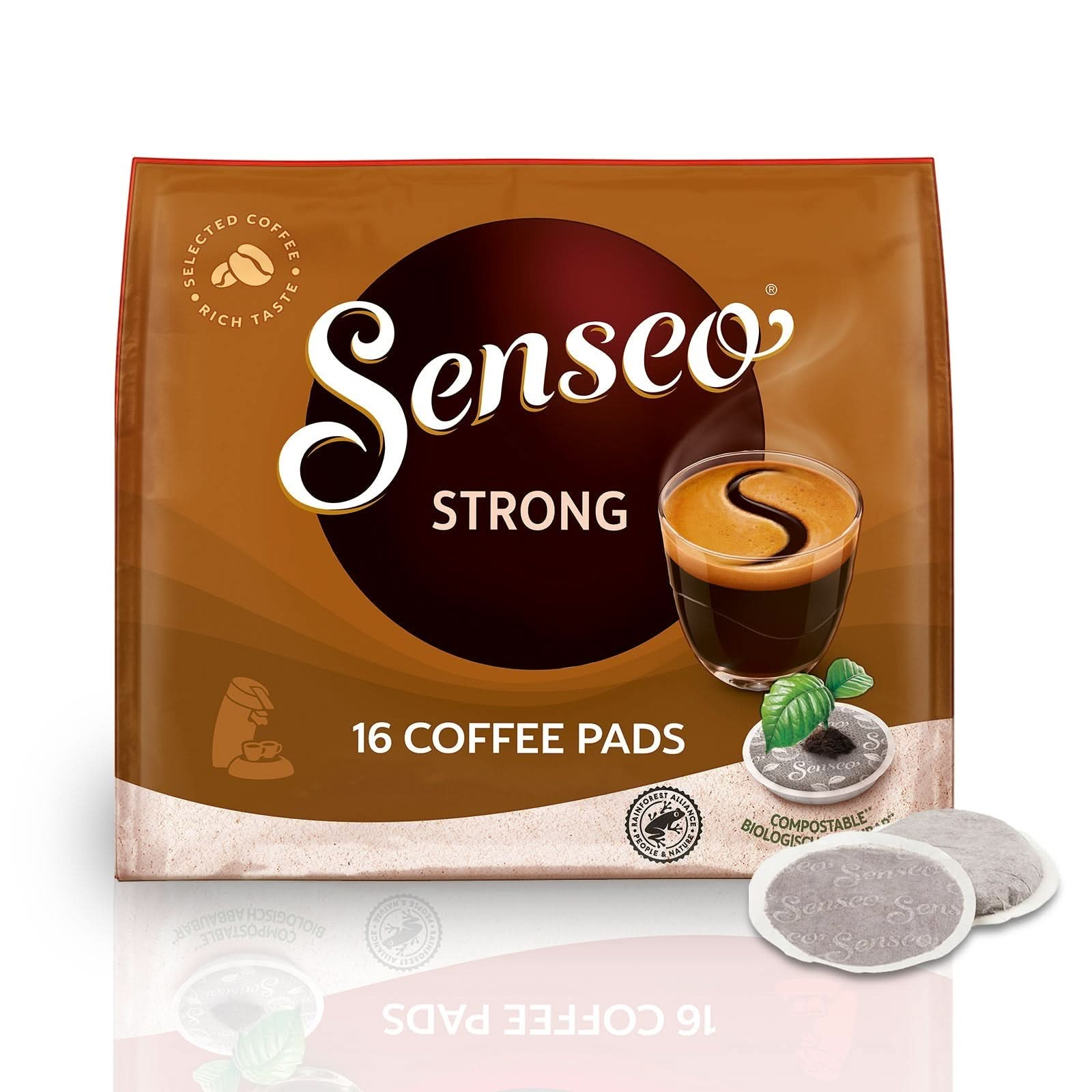 Senseo Strong Coffee Pods, Dark Roast – 160 Pods Pack