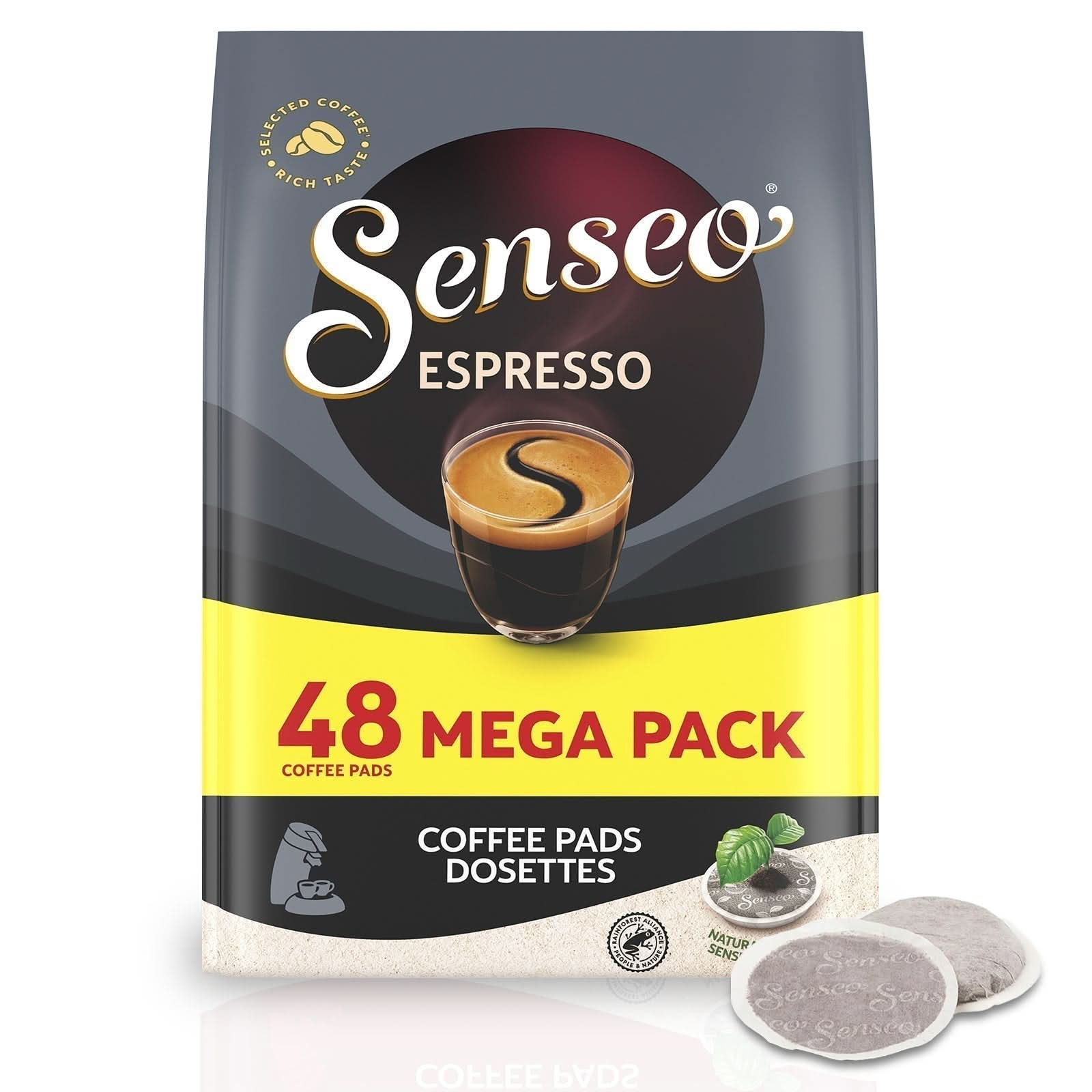 Senseo Espresso Coffee Pods - Bold, Rich Flavor with Smooth Crema, Perfect Brew