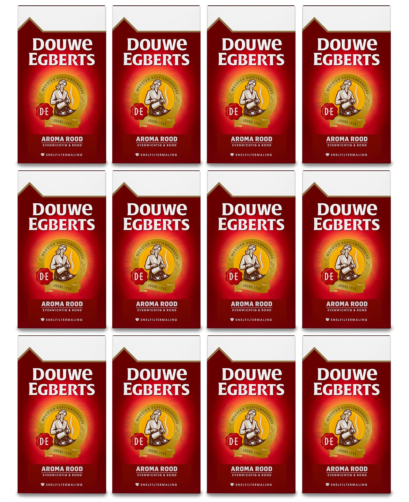 MEGA SALE – Douwe Egberts Aroma Rood Ground Coffee | 12 Packs (1.1 LB Each) | Best Before: 15 Nov 2025