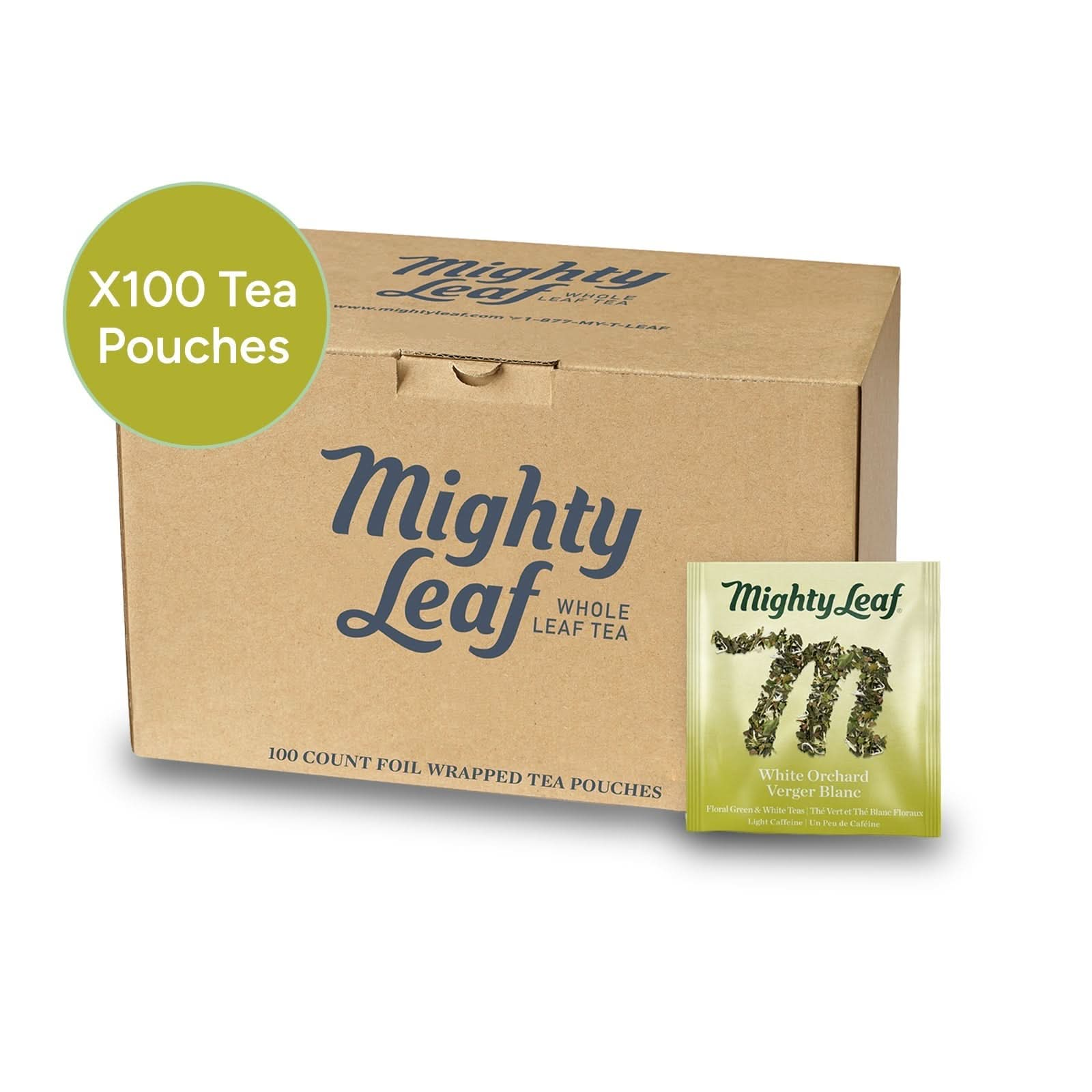 Mighty Leaf Tea White Orchard - 1000 Pouches | Delicate White Tea Blend