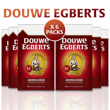 Douwe Egberts Aroma Rood - 6 Packs, 6.6 lb Total